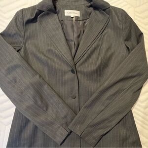 Calvin Klein Gray Tailored Blazer